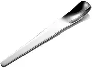 Tablespoons Stainless Steel Dessert Spoon Eat Cake Spoon Square Head Round Head Spoon Coffee Spoon Exquisite Beautiful Spoon Serving Spoon (Color : Silver, Size : B)