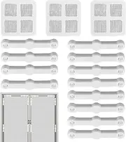 Screen Retainer Clips, 12X Window Screen Holder Clips, Door Locks, Home Dressing Hardware with Patches, Installation Tools for Home