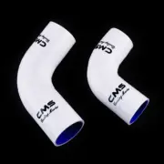 For 1986-1991 Mazda RX-7 FC3S 13B Turbo Silicone Intercooler Hose Kit White Pipe (for: Mazda)