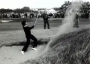 1979 Spains Severiano Ballesteros born 1957 playing from a bunker - Old Photo