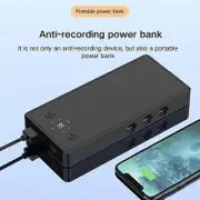 Handheld Recording Blocker Portable Phone Recorder Detector for Office Conference Room with 4000mAh Power Bank Function black