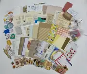 Recipe Cookbook Junk Journal /Scrapbooking Kit with 120+ Vintage & New Supplies