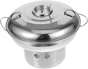 Parliky Stainless Steel Pot Hotpot Cooker Camping Cookware Energy Saving Even Heat Distribution