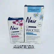 Nair Sensitive Hair Remover Wax Ready Strips Legs and Body &Nair wax Face,Bikini