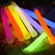 6" Glow Sticks With Hooks Neon Safety Light Up Sticks Camping, Hiking, Parties