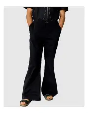[Justin Cassin] Bartel Flared Chino Pants in Black