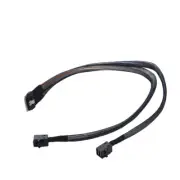 Mini SAS Slimline SAS Slim 4.0 SFF-8654 8i 74pin to 2X SFF-8643 4i HD Cable 50cm