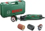 BOSCH GREEN 250W Roller Sander Kit with Accessories PRR 250 ES PLUS Hard Case