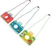 Totority Early Learning Toy Camera Shaped Paper Kaleidoscope Kids Toys for Imagination Logic Random Color