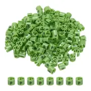 300Pcs P Size Clothes Hanger Marker Fit 3mm Rod for Garment Coding Green
