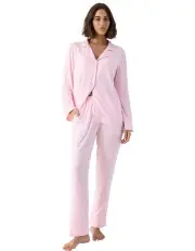 [Wanderluxe Sleepwear] Stella Tencel Modal Pyjama Set in Baby Pink