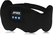 Cotton Sleep Eye Mask with Sleep Headphones- Updated Design Light Blocking Music Sleep Mask, Soft and Comfortable Night Eye Mask for Men Women, Sleeping Eye Cover for Travel