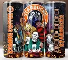 Horror Movie Killers Zombie Halloween Tumbler Insulated Stainless Steel Cup Mug