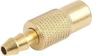X AUTOHAUX 6.5mm Air Chuck Adapter Tire Inflator Tire Chuck Compressor Pump Accessories Gold Tone for Vehicle