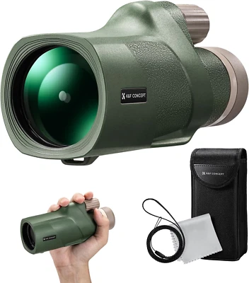 ® 12X50 Monocular Telescope with Cleaning Cloth, FMC Lens & BAK4 Prism Telescope