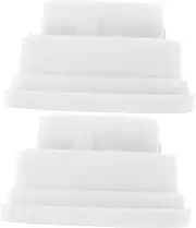 Totority 2pcs Rubber Pool Ladder End Caps Easy Installation Bumper Plugs for Swimming Pool Safety Versatile Use Modern Design Ladder Stabilizer Feet Accessories