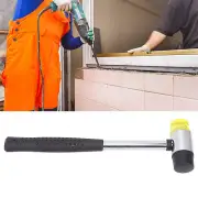 Rubber Hammer Double Faced Mallet Steel Pipe Handle Hand Tool For Installati LLI