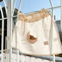 在飛比找蝦皮購物優惠-ins韓國小熊刺繡汽車遮陽簾可收縮寶寶遮光窗簾吸盤式褶皺防晒