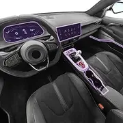 Car Interior Center Console Transparent TPU Paint Protective Film Anti Scratch Sticker LCD,for Mercedes Benz GLE 350 450 2024
