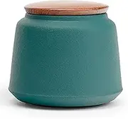 sealed lids, Vintage Style Ceramic Storage Jars Canister Traditional Tea Cans with Sealed Lids for Home Kitchen Dining Decoration,Green