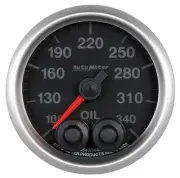 Autometer 5640 Elite Oil Temperature Gauge, 2-1/16", 340 F, Stepper Motor