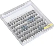 Mixed Individual Lashes, Cluster Eyelash Extensions 84 Clusters D Realistic Lightweight 8/10/12/14/16mm for Cosplay