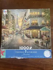 Thomas Kinkade Ceaco Puzzle 2022 1000Pc Paris Cafe New Damaged Box