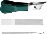 Nail Cutter | Thick Toenail Clippers Anti-Splash | Splash-Proof Curved Pedicure Tool for Seniors Adults Women and Men