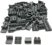 Lego 100 New Dark Bluish Gray Brackets 1 x 2 2 x 2 Inverted Parts