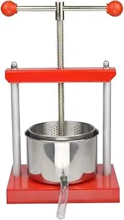 Cheese Tincture Herb Fruit Wine Manual Press - 0.53 Gallon Stainless Steel Barrels Press Machine for Juice, Vegetable,Wine,Olive Oil