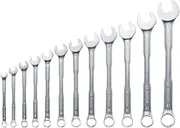 [Bosch] Combination Wrench Set 12-Piece (Robust Spanner Set for Universal Use; Chrome Vanadium; High Torque; Ring- and Open-Ended; Metric 6-19mm; Ergonomic Deisgn; Practical Storage)