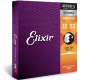 Elixir Nanoweb 80/20 Bronze Acoustic Guitar Strings 11052 1 Set 12-53