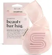 Kitsch Bottle Free Beauty Soap Bar Bag - Soap Savers for Bar Soap & Shampoo Bar Holder | Bar Soap Bag & Bar Soap Pouch for Shower | Shampoo Bar Bag & Mesh Soap Bags | Bag for Soap Bar (Blush)