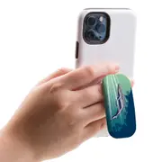 Kickstand Grip AddOn, Universal Phone Holder, Swimming Whale