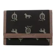 Pierre Cardin Leather Art Design Bi-Fold Flap Wallet - Black