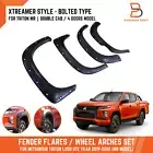 BOLTED XTREAMER Fender Flares Arches For Mitsubishi Triton Ute 19-23 MR 4DOORS