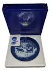 1984 Royal Copenhagen Danish Porcelain Blue Collectible Christmas Plate