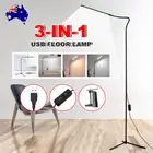 Modern Corner Floor Lamp LED Reading Light Simple Table Desk Living Room Bedroom