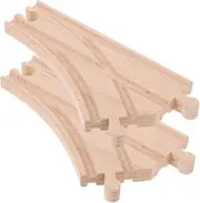 Vaguelly Wooden Train Track Connectors Replacement Pieces for Toy Train Sets Multi-Directional Switch