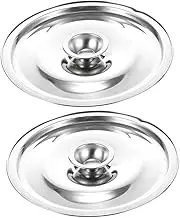 2Pcs Stainless Steel Lids for Seasoning Pots Covers for Kitchen Use Practical Easy to Use for Old Jars and Oil Pots Extend Lid Lifespan