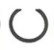 52-84 Sportster Transmission Mainshaft Bearing RETAINING RING 35113-52 U.S.A.