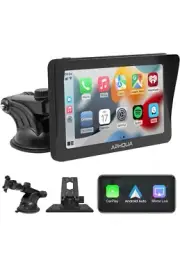7 inch IPS Touchscreen Bluetooth 5.0 Hands Free Wireless CarPlay Apple Android