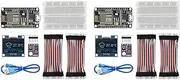 2X WiFi Weather Station Kit BME280 Temperature Humidity Pressure Sensor + OLED IIC LCD Display + Jumper Wire
