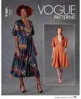 Vogue Sewing Pattern 1801 Womens Dress L XL XXL Uncut
