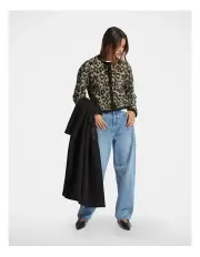 [Decjuba] Taylor Animal Print Cardigan in Brown Multi