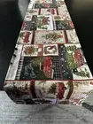 Christmas Table Runner Scene Red Truck 42”x12” LINED Kitchen Dining Table Linen