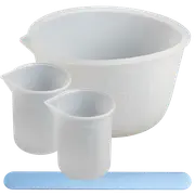Urban Crafter Silicone Mixing Set - 3 x Cups , 1 x Silicone Stir Stick