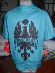 ITALIA BIKE JERSEY CELESTE BIANCHI BIKES ITALIAN SHIRT SIZE XL COOL ITALY JERSEY