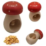 WOODEN SCREW-TYPE NUTCRACKER 'FLY AGARIC MUSHROOM'