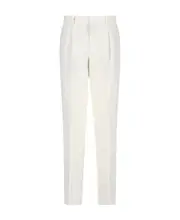 Belt-loop casual pants IT54,IT48 White
